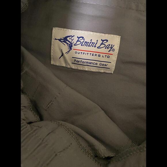 Bimini Bay Outfitters Men’s Performance Gear Gray Nylon Shorts Fishing Sz 42 - Picture 11 of 12
